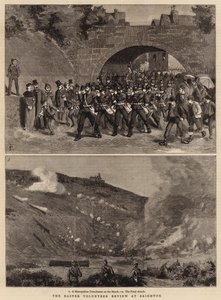 La revue des volontaires de Pâques à Brighton - Charles Edwin Fripp